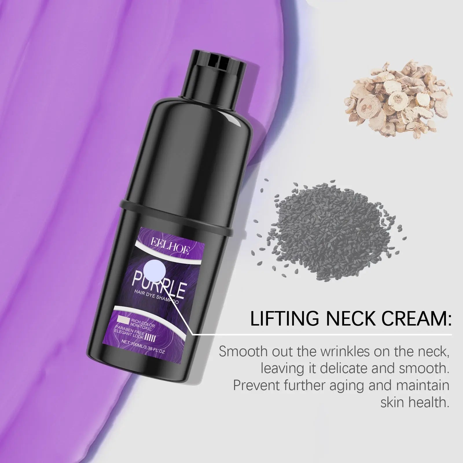 Hair Dye Shampoo, Hair Dye Shampoo Herbal Extract Maintenance Lasting Color Healthy Hair Dye eprolo