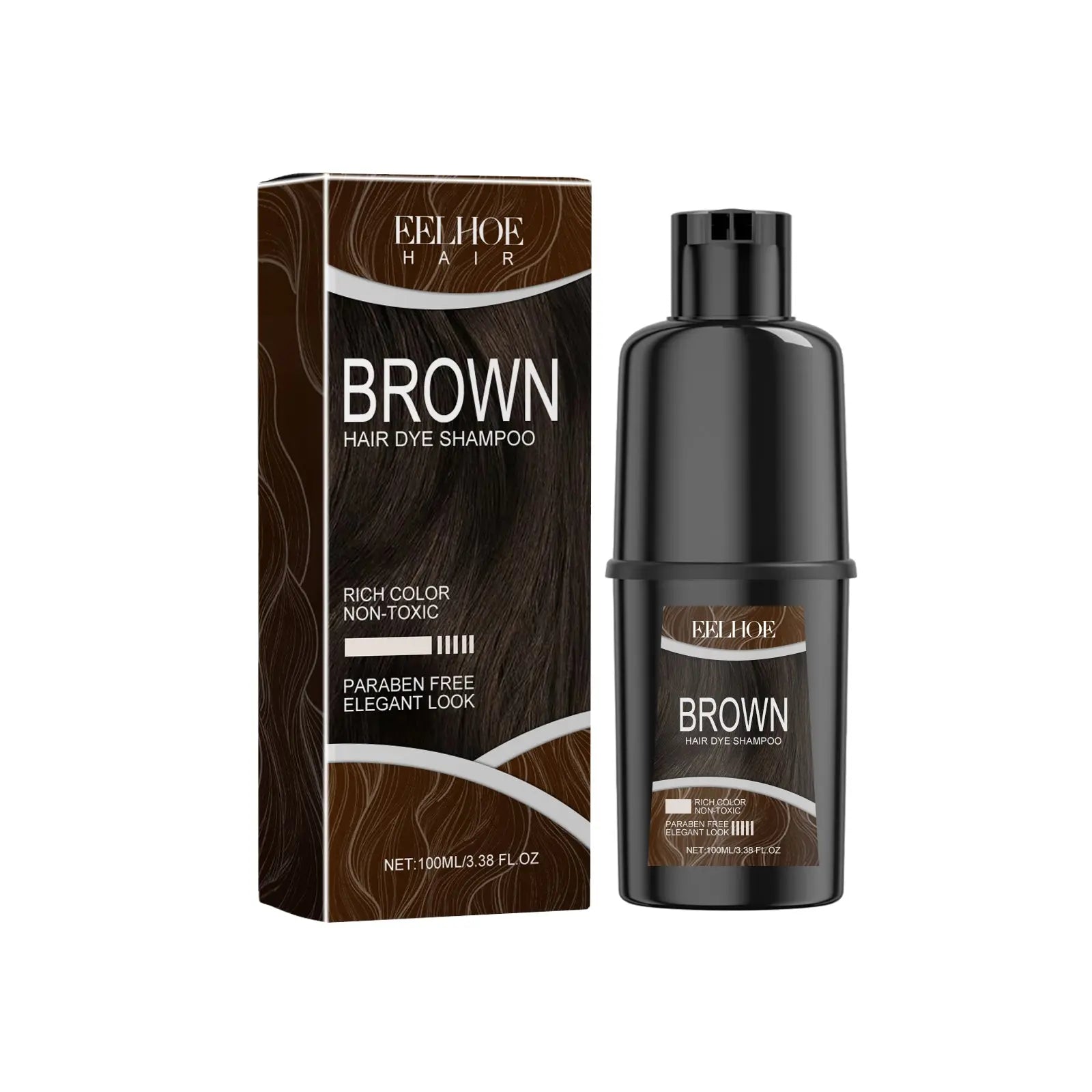 Hair Dye Shampoo, Hair Dye Shampoo Herbal Extract Maintenance Lasting Color Healthy Hair Dye eprolo