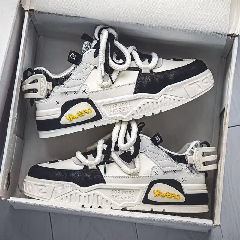 New Breathable Shoes All Match Platform Sneakers Shoes Men's Casual Board Shoes - SMSB 66