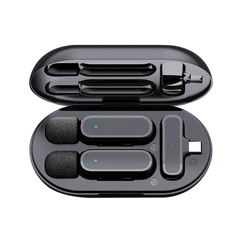 K61 wireless microphone lavalier with charging chamber video capture Tiktok live broadcast noise reduction mini microphone - SMSB 66
