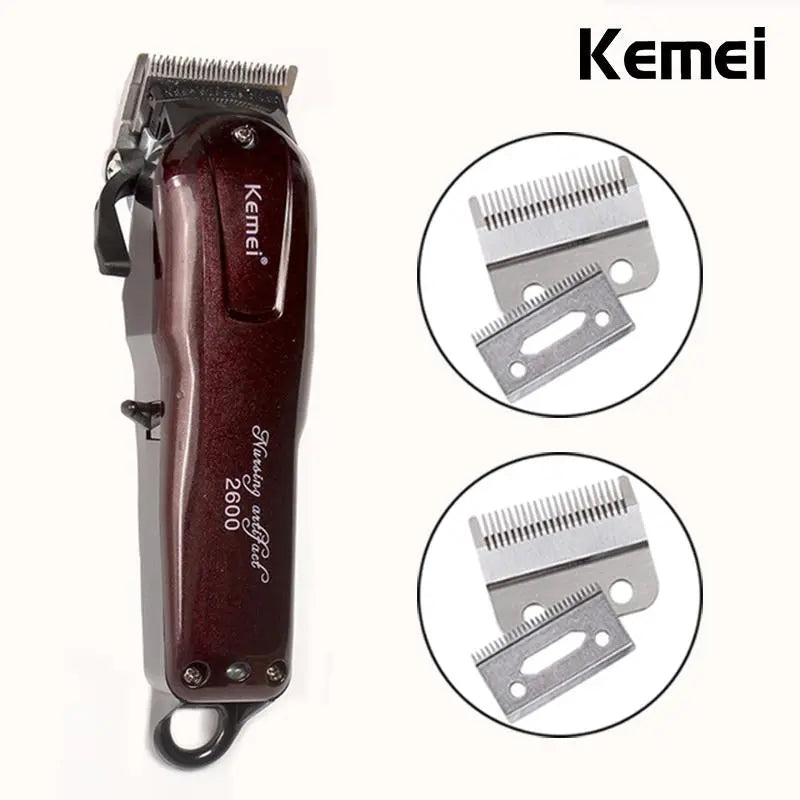 Kemei Electric Washable Hair Clipper Rechargeable Professional Hair Trimmer Shaver Razor Cordless Adjustable Clipper - SMSB 66