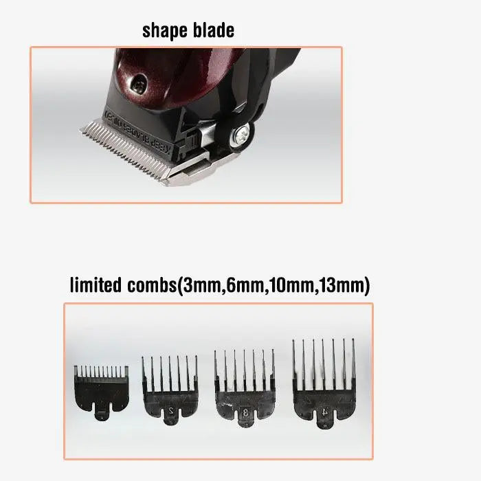 Kemei Electric Washable Hair Clipper Rechargeable Professional Hair Trimmer Shaver Razor Cordless Adjustable Clipper - SMSB 66