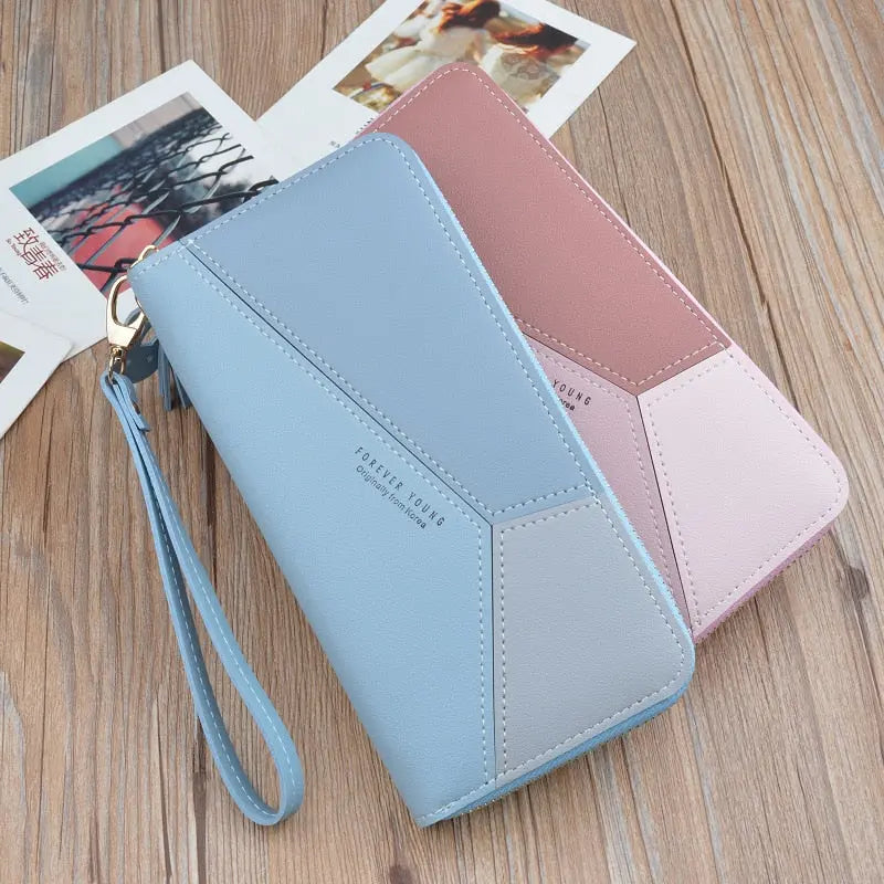 Luxury Brand Leather Wallets Women Long Zipper Coin Purses Tassel Design Clutch Wallets Female Money Bag Credit Card Holder - SMSB 66