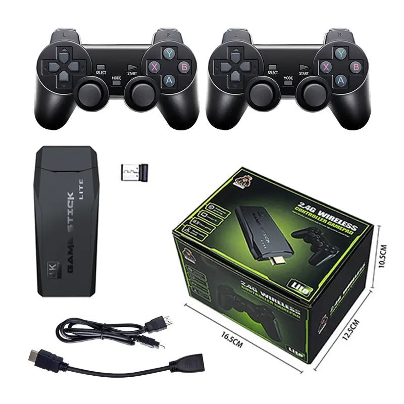 M8 Home Gaming Console Wireless TV HD 4K Wireless Controller Joystick Retro Dual Player Battle Classic Nostalgic eprolo