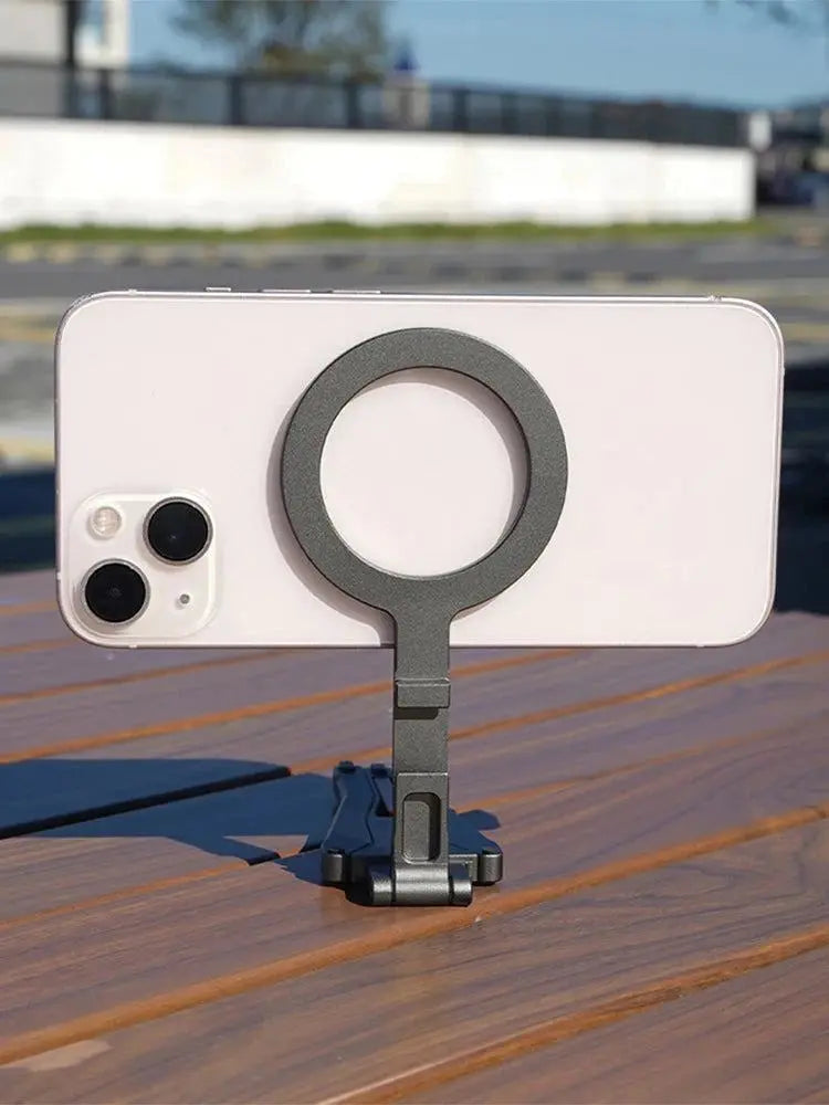 Magnetic Pocket Phone Tripod Cell Phone Tripod Stand for MagSafe Foldable Phone Holder Phone Stand for iPhone 16 15 14 13 12 - SMSB 66