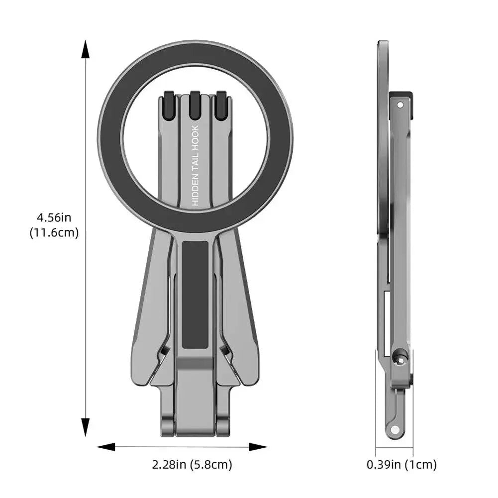 Magnetic Pocket Phone Tripod Cell Phone Tripod Stand for MagSafe Foldable Phone Holder Phone Stand for iPhone 16 15 14 13 12 - SMSB 66