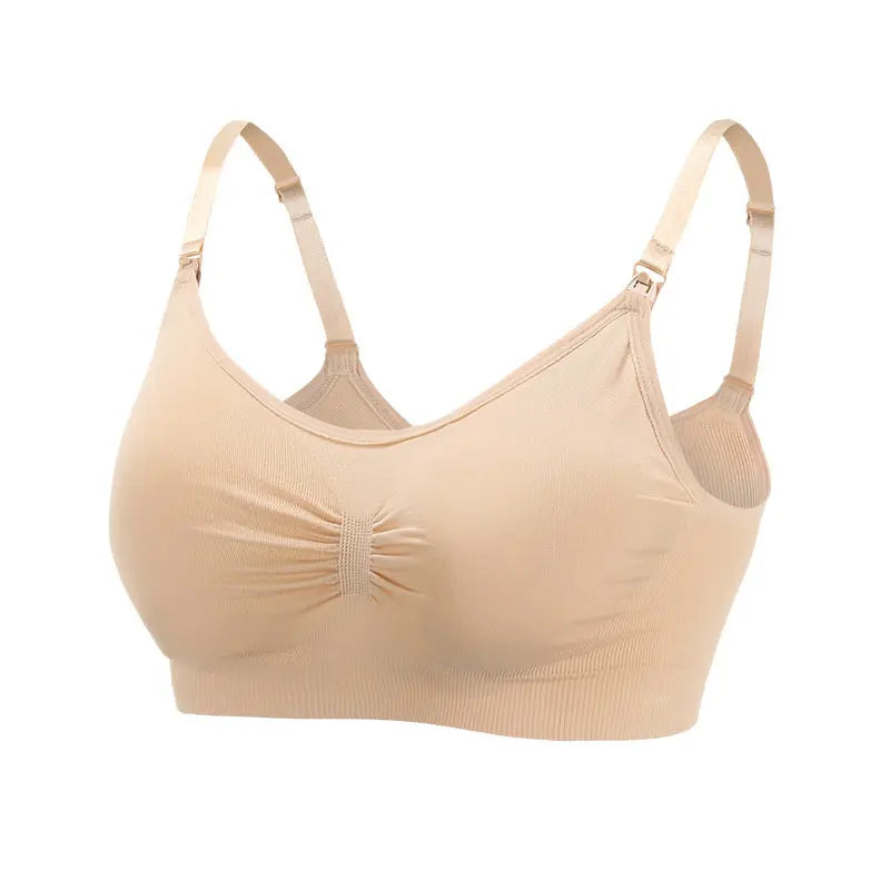 Maternity Seamless Large Size Nursing Bra for Breastfeeding and Postpartum Support - SMSB 66