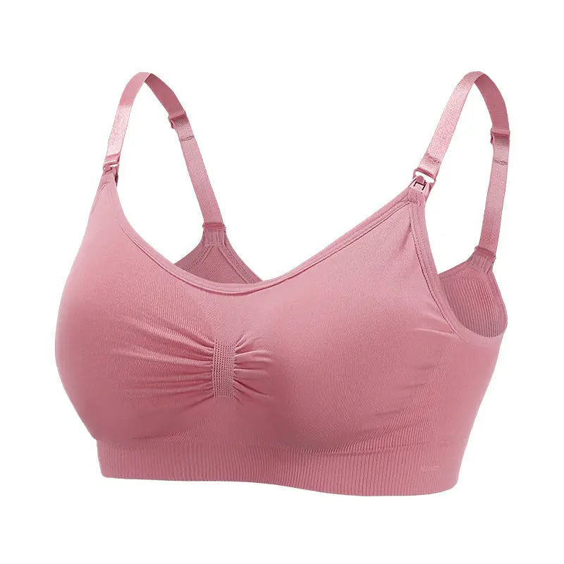 Maternity Seamless Large Size Nursing Bra for Breastfeeding and Postpartum Support - SMSB 66