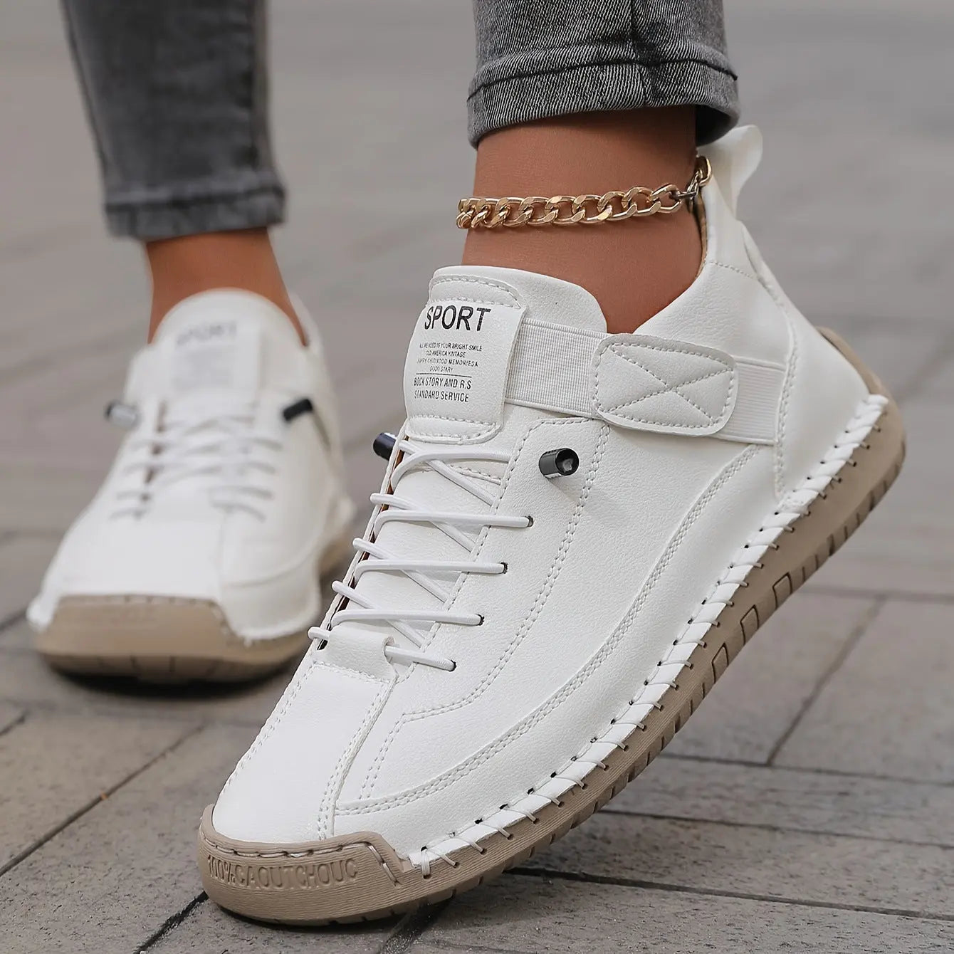 Men's mid top Martin boots outdoor casual workwear stitched men's shoes - SMSB 66