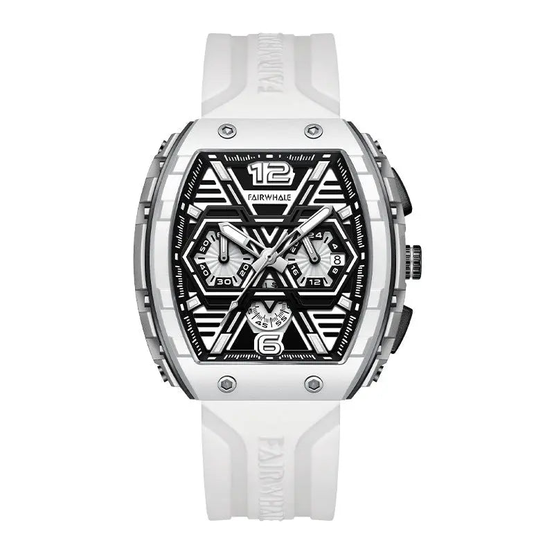 Men's multi-functional cool three eye shaking sonic explosive casual quartz wristwatch - SMSB 66