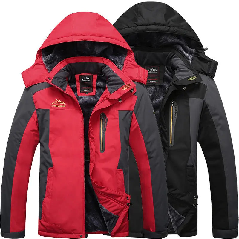 Men's outdoor fishing suit winter windproof and cold resistant with thick fleece mountaineering jacket for men - SMSB 66