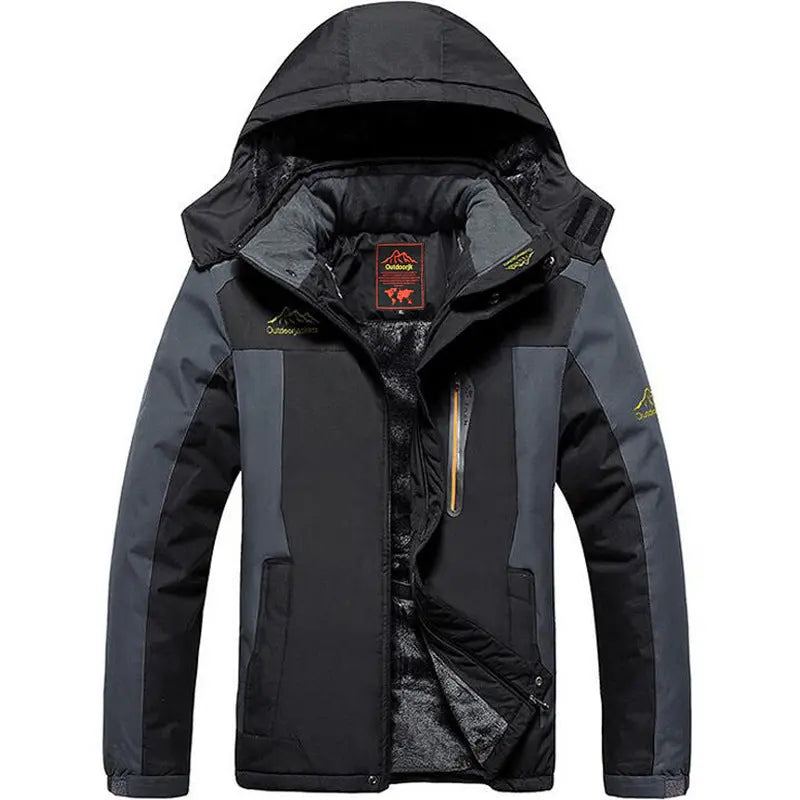 Men's outdoor fishing suit winter windproof and cold resistant with thick fleece mountaineering jacket for men - SMSB 66