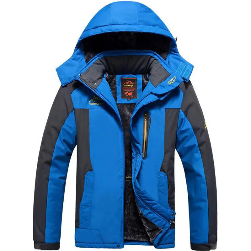 Men's outdoor fishing suit winter windproof and cold resistant with thick fleece mountaineering jacket for men - SMSB 66