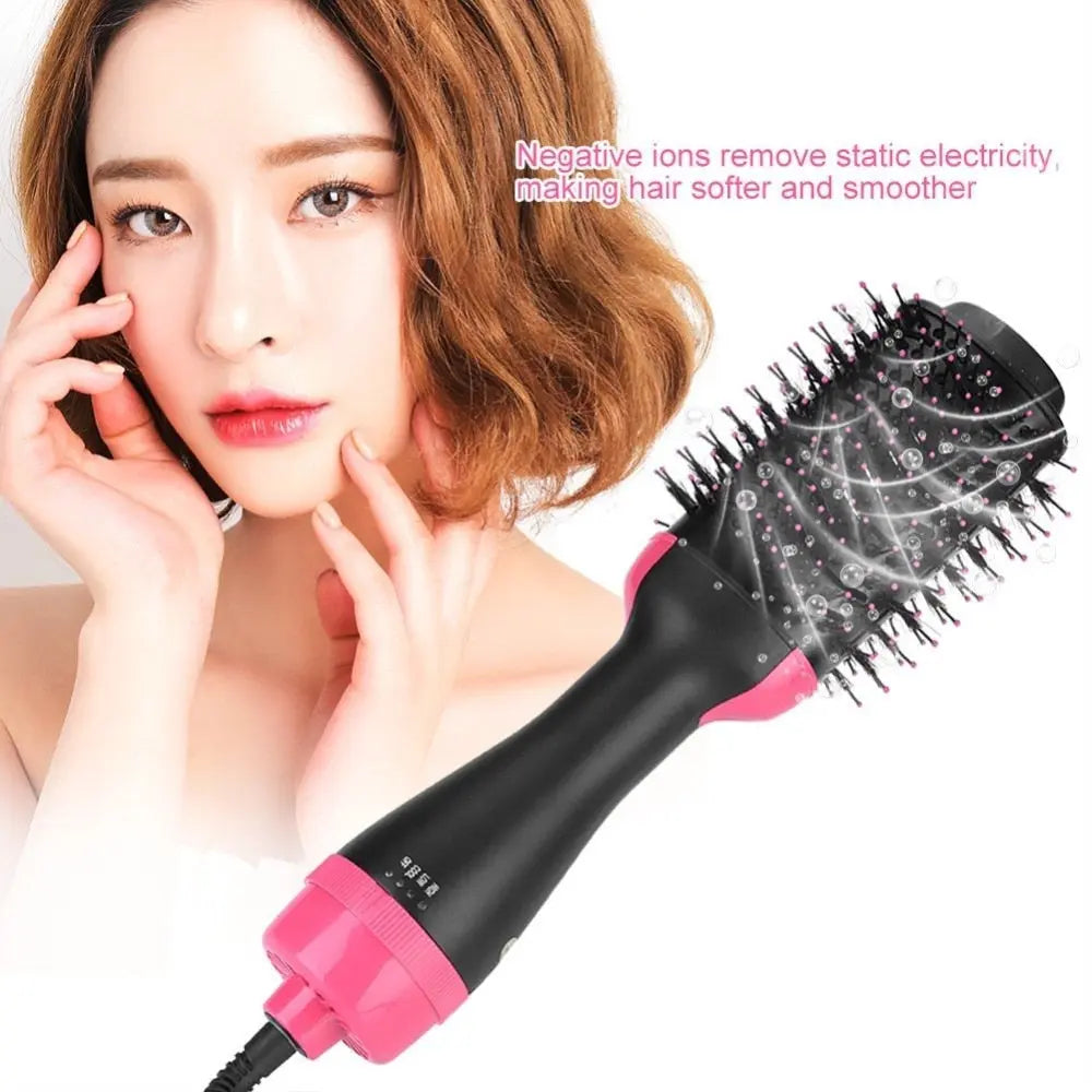 Multifunctional 2 in 1 Hair Dryer Volumizer Rotating Hot Hair Brush - SMSB 66