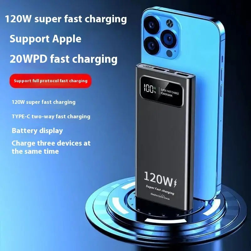 New 120W Power Bank 20000 MA Super Fast Charge Large Capacity Mobile Power Supply - SMSB 66