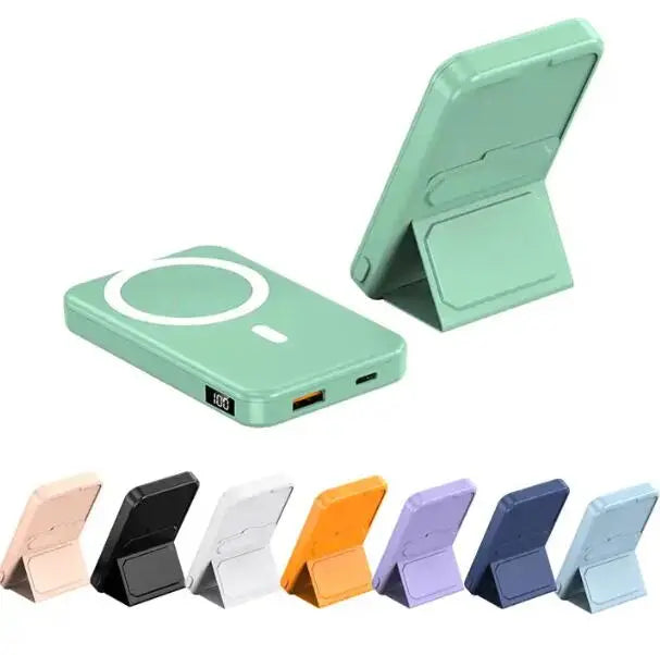 New Custom Logo Portable 10000mah Wireless Power Station 22.5W Fast Charger Stand Holder Magnetico Power Bank - SMSB 66