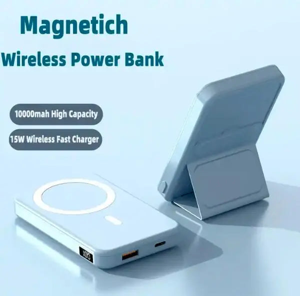 New Custom Logo Portable 10000mah Wireless Power Station 22.5W Fast Charger Stand Holder Magnetico Power Bank - SMSB 66