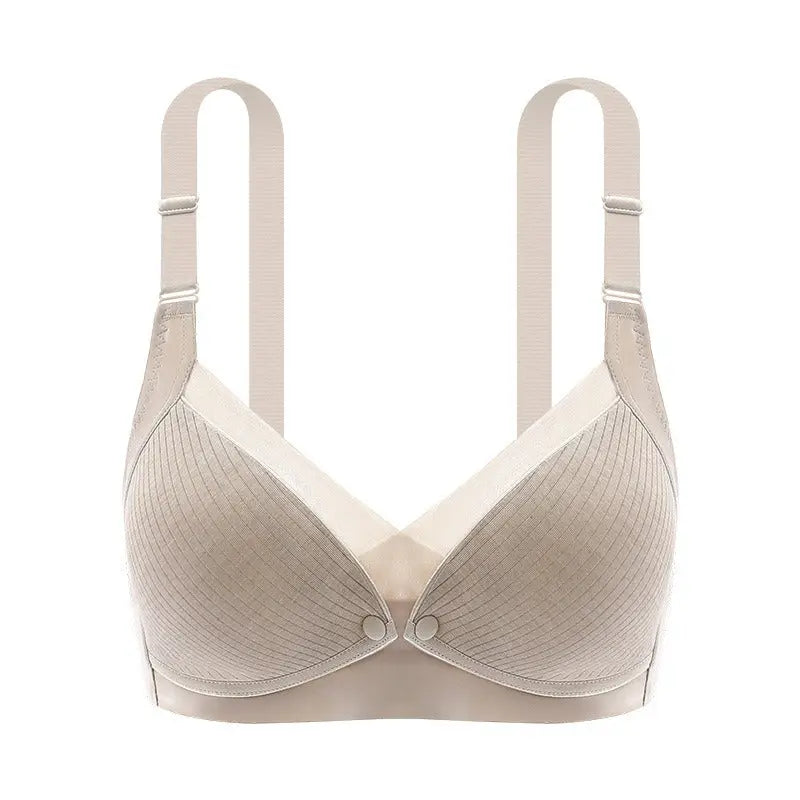 Nursing Underwear Maternity Underwear Front Open Buckle Thin Seamless Bra Cotton Lining Large Size Nursing Bra - SMSB 66