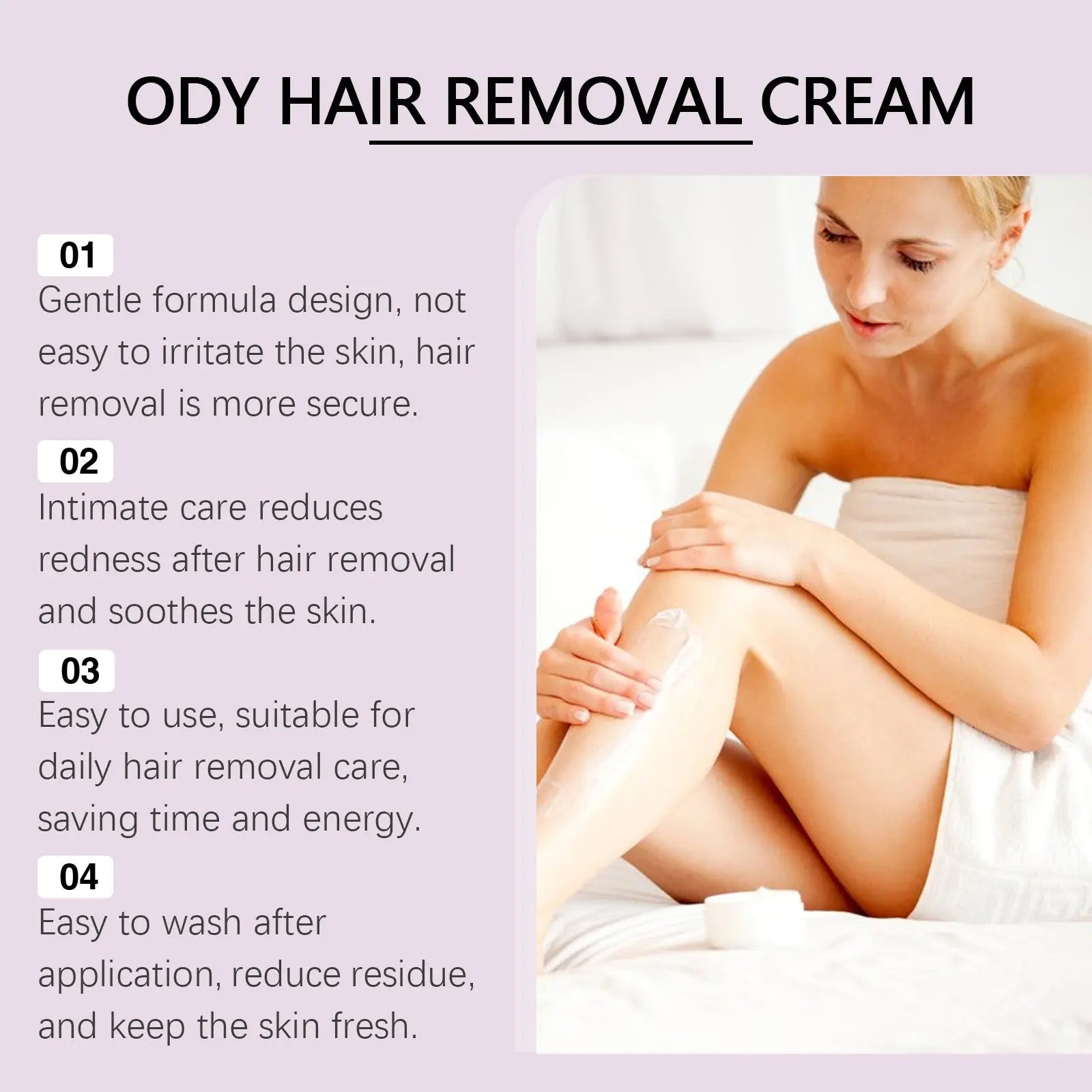 OceAura Body Hair Removal Cream, Gentle Body Hair Removal Hand Hair Leg Hair Cleansing Hair Removal Cream For Men And Women eprolo