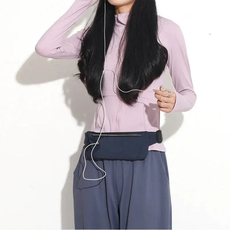 Outdoor mobile phone sports waist bag fitness men's and women's running waist bag waterproof storage close fitting sports cycling invisible manufacturer - SMSB 66