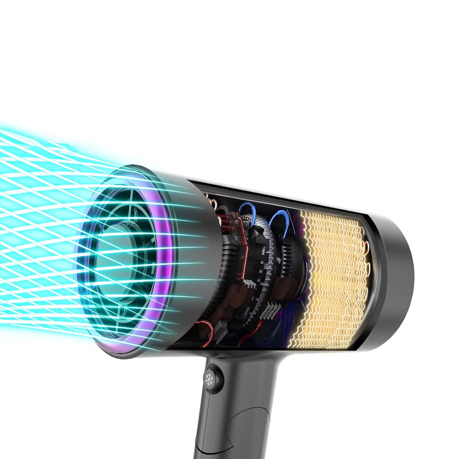 Regulations Hair Dryer Negative Ion Folding Portable High-Power Household Hair Dryer - SMSB 66