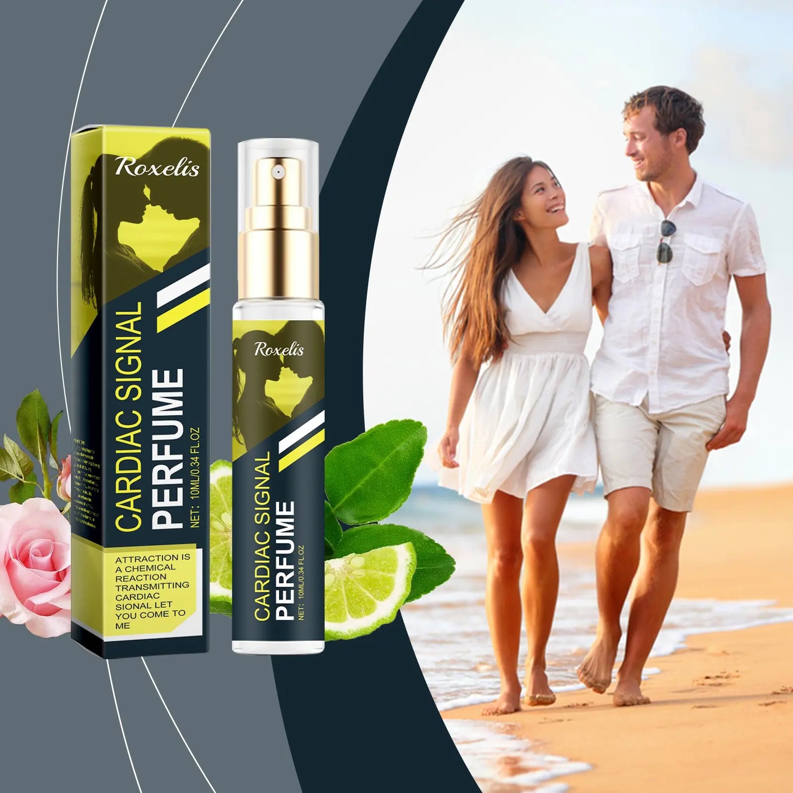 Roxelis Charm Flower Fragrance Fragrance Mist Lasting Fragrance Fresh Scent Exudes Charming Charm Amber Light Elegant Portable Fragrance Mist - SMSB 66