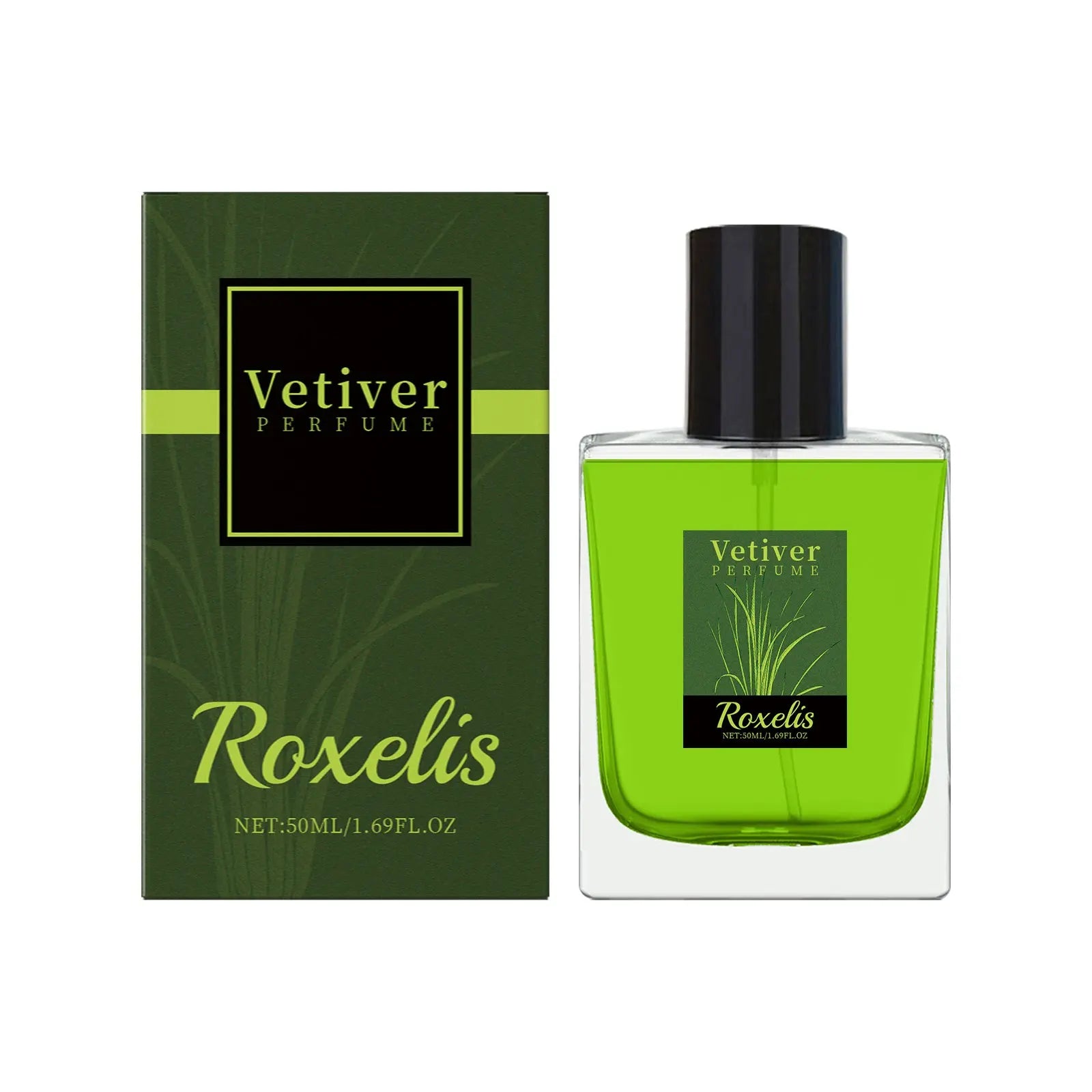 Roxelis Vetiver Fresh Perfume Exudes Charm Natural Fresh Elegant Fragrance Stay Fragrance Everyday Portable Fragrance Perfume - SMSB 66