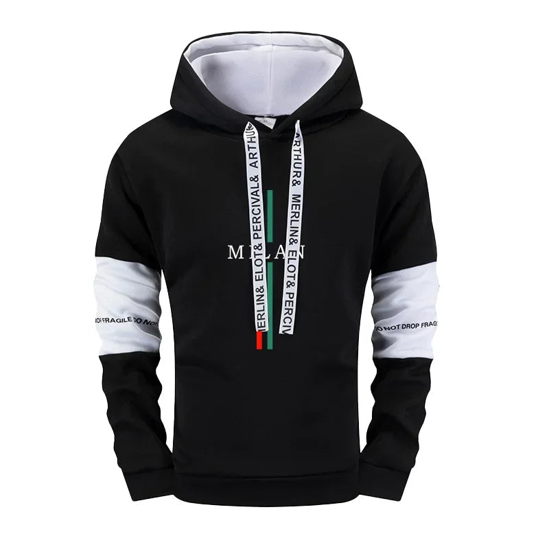 2025 Hot Sale Men's Tracksuit Hoodie Sweatpants High Quality Italy Milan Print Sweatshirt Outfit Autumn Winter Casual Sportswear - SMSB 66