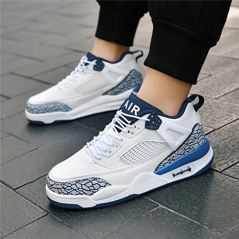 Zhongda Boys' AJ3 sports board Shoes Children's Girls' casual basketball shoes autumn and winter leather children's shoes - SMSB 66