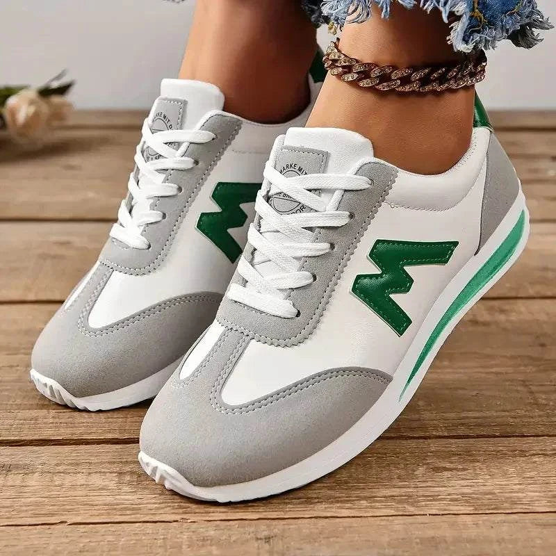 Women Designer Sneakers Round Head Deep Mouth Light Sneakers Versatile Breathable Cross Lace Casual Sneakers Zapatos De Mujer - SMSB 66