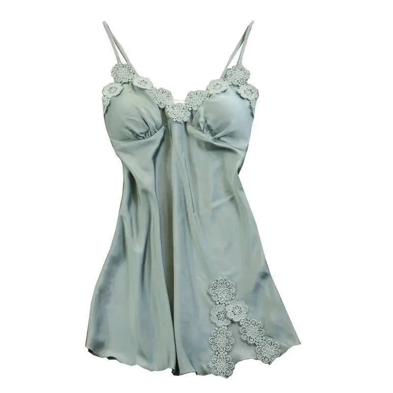 European and American new sexy deep V suspender lace nightdress slim sex suspender dress - SMSB 66