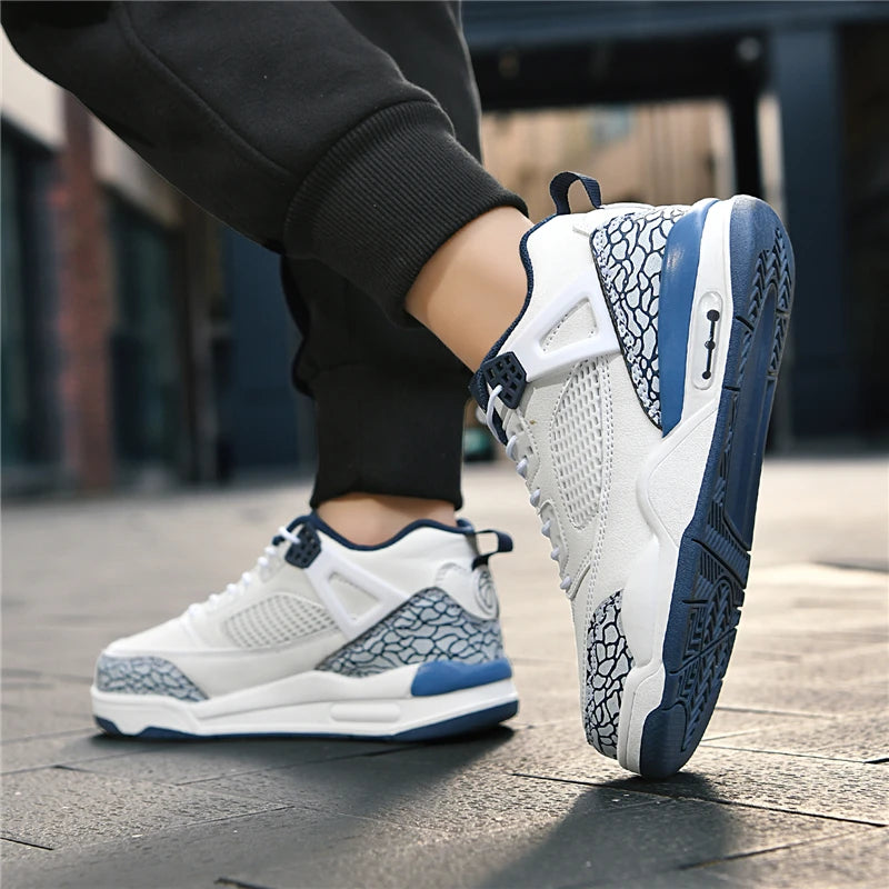 Zhongda Boys' AJ3 sports board Shoes Children's Girls' casual basketball shoes autumn and winter leather children's shoes - SMSB 66