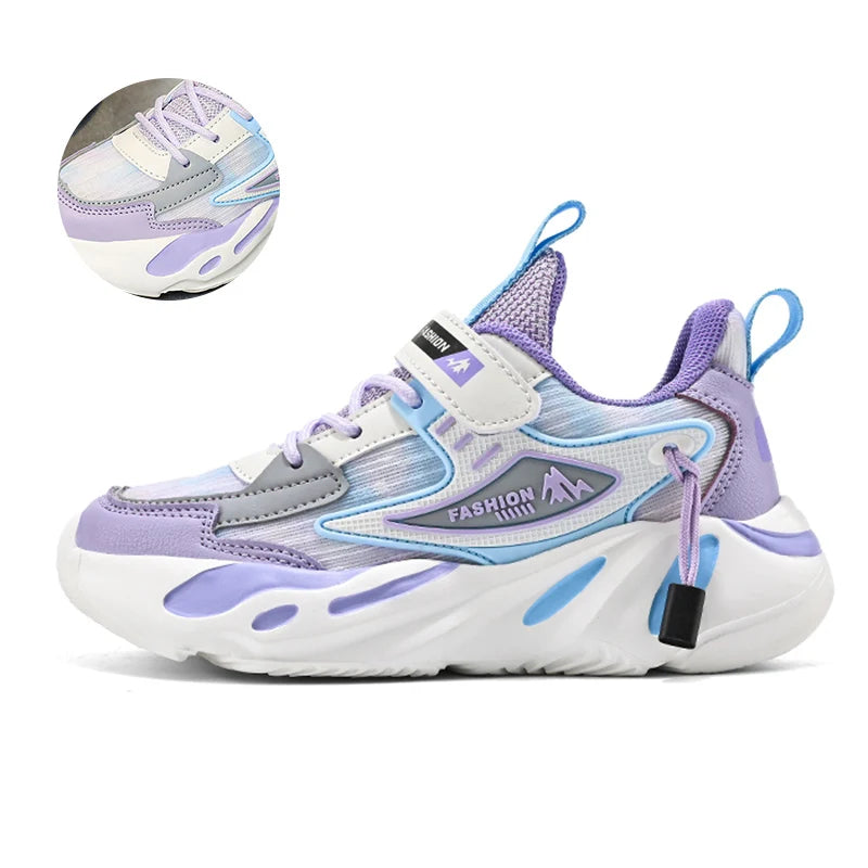 Fashion Children Shoes Girls Sneakers School Sports Summer Mesh Breathable For Kids Tennis Casual Shoes - SMSB 66