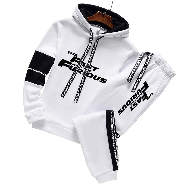 The Fast and the Furious Hoodies and Sweatpants Classic Men/Women Daily Casual Sports Jogging Suit Hooded Longsleeve Pullovers - SMSB 66