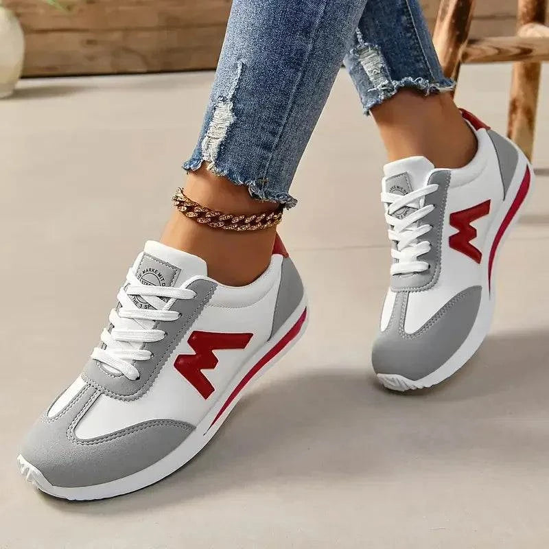 Women Designer Sneakers Round Head Deep Mouth Light Sneakers Versatile Breathable Cross Lace Casual Sneakers Zapatos De Mujer - SMSB 66