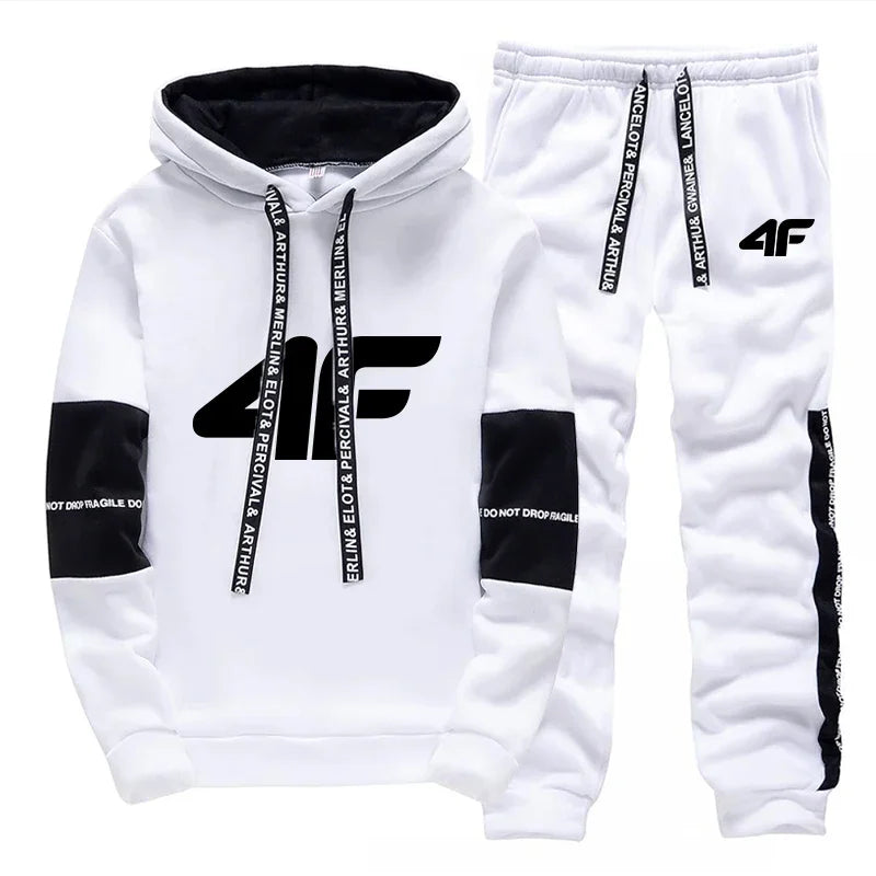 Sports Hot Sale Men's Tracksuit Hooded Long Sleeves Casual Single Piece Sweatshirts And Daily Sweatpants Comfort Outdoor Jogging - SMSB 66