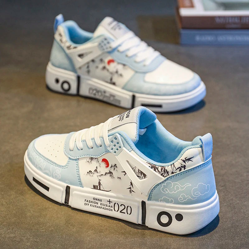 Chinese style parent-child shoes new style of small niche original casual board shoes thick sole anti-slip sports shoes - SMSB 66