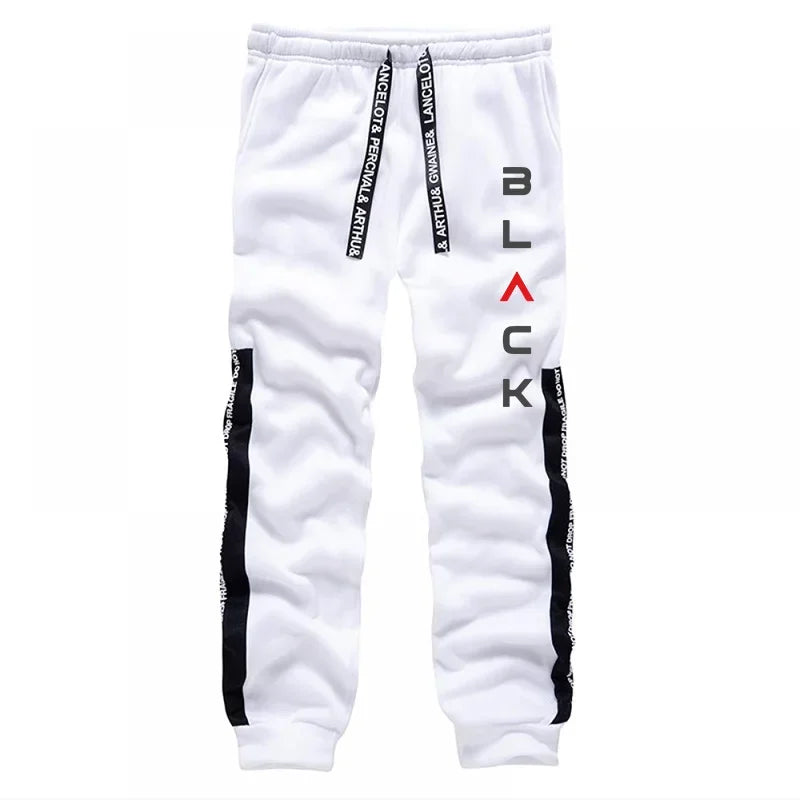 Black Letter Print Hoodie Sweatpants Urban Casual Fashion Men's Tracksuit Autumn Winter Home Outdoor Comfort Warm Sporty Outfits - SMSB 66