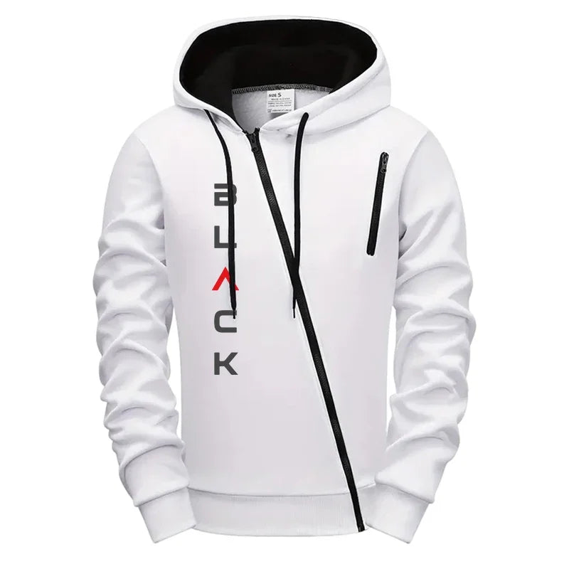 2025 Hot Sale Mens Tracksuit Hoodie Sweatpants Black Letter Print Zipper Jacket Jogger Pants Autumn Winter Casual Fashion Outfit - SMSB 66