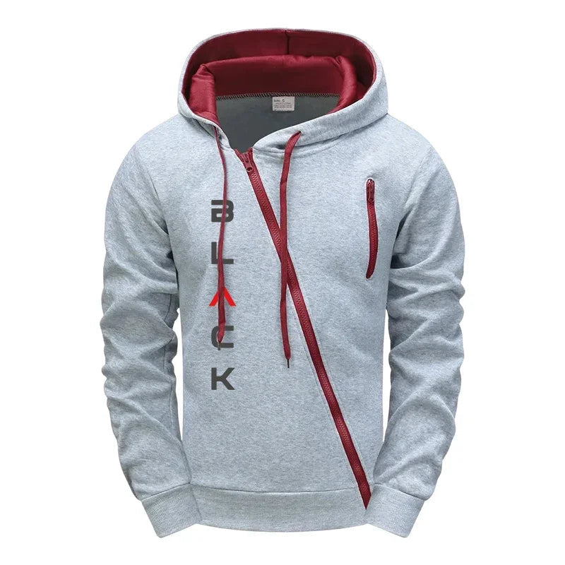 2025 Hot Sale Mens Tracksuit Hoodie Sweatpants Black Letter Print Zipper Jacket Jogger Pants Autumn Winter Casual Fashion Outfit - SMSB 66