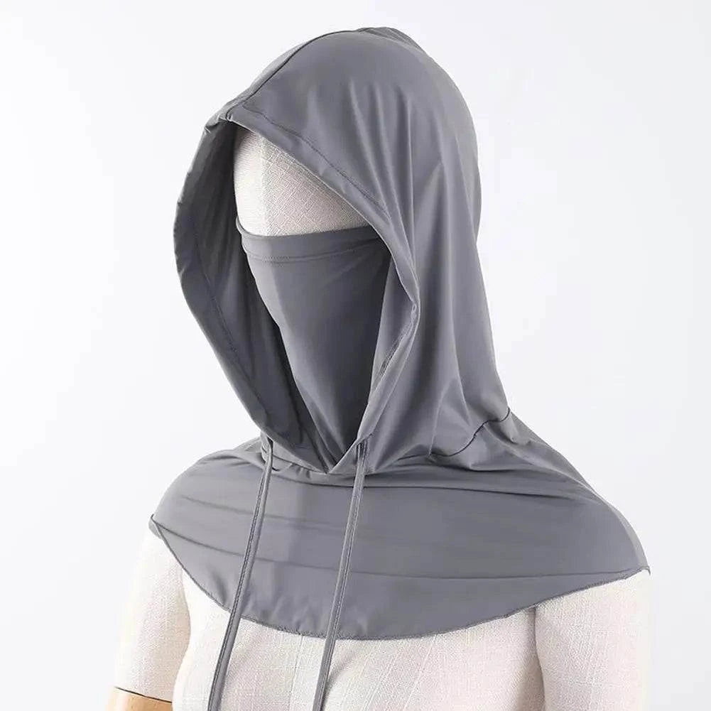 Fishing Hat With Mask Summer Sun Protection Wide Brim Women Men Sun Cap Mountaineering Hunting Hiking ﻿ - SMSB 66