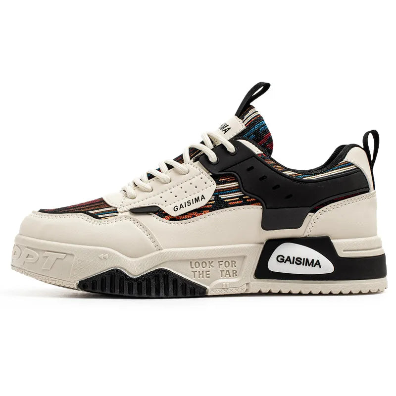 Fashion Blue Designer Skateboard Shoes Men Streetwear Hip hop Sneakers Men Luxury Platform Skateboard Sneakers Men basket homme - SMSB 66