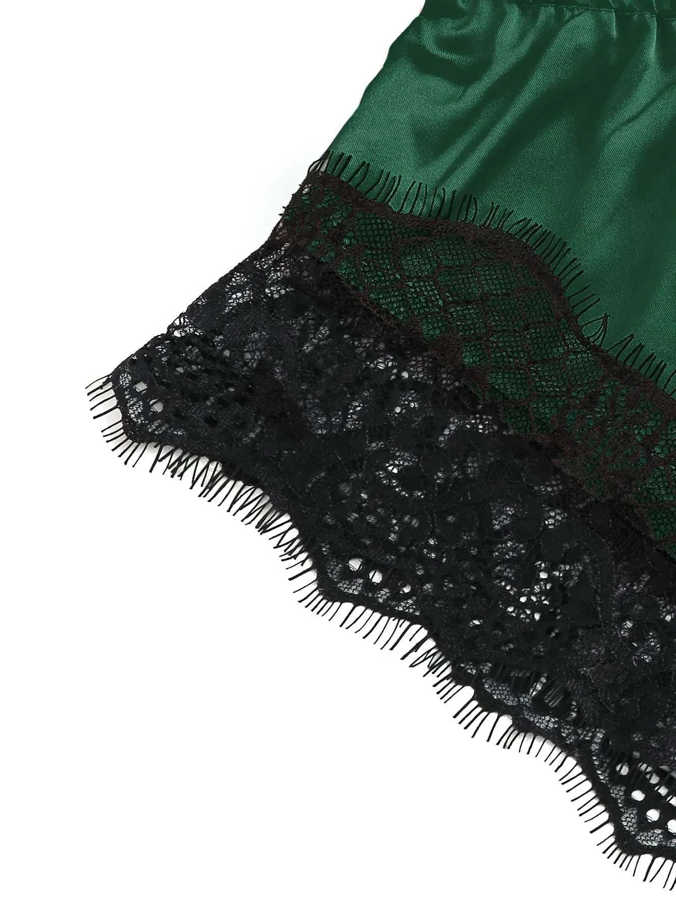 Women's 2 Piece Sexy Lace Pajama Set See-Through Bralette Cami Top and Shorts Breathable Sleepwear Plus Size Summer Lingerie - SMSB 66