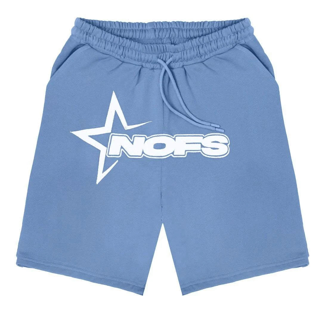 Y2K T-shirt Short Kpop Street Fashion Letter Print Unisex Short Sleeve Tops Casual Loose Drawstring Shorts Women Men Clothes Tee - SMSB 66