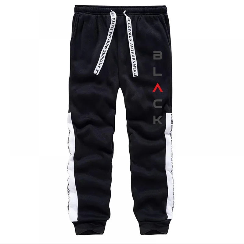 Black Letter Print Hoodie Sweatpants Urban Casual Fashion Men's Tracksuit Autumn Winter Home Outdoor Comfort Warm Sporty Outfits - SMSB 66