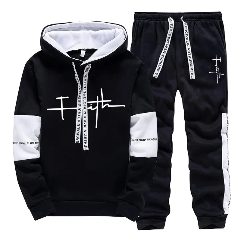 Autumn Winter Hoodies Sweatshirts for Men Versatile Sweatpants Fashion High Quality Sports Sportswear Comfortable Daily Dressing - SMSB 66
