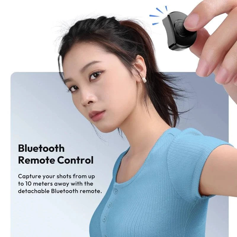 Ulanzi JJ03 Magnetic Phone Tripod Wireless Phone Grip Selfie Stick Desktop Tripod for iPhone 16 15 14 13 Pro Pro Max - SMSB 66