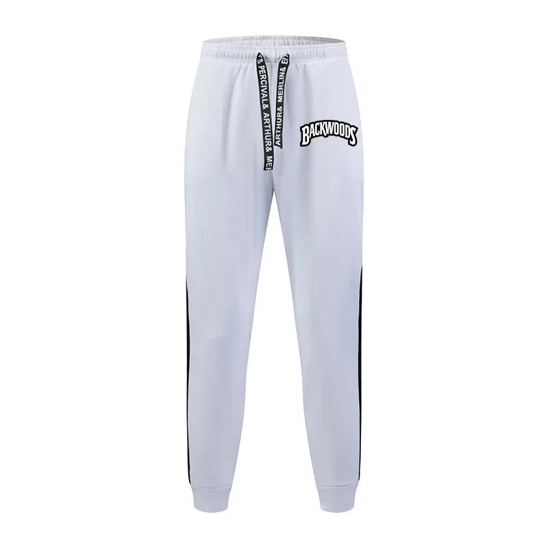 Men's Tracksuit Casual Print Black White Hooded Sweatshirt Sweatpants Jogging High Quality Hot Sales Versatile Outfits Clothing - SMSB 66