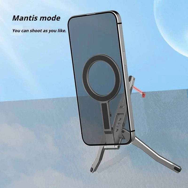 Aluminum For Magsafe Tripod Magnetic Phone Holder Universal Magnetic Phone Tripod Mount Foldable Camera Phone Tripod Stand - SMSB 66