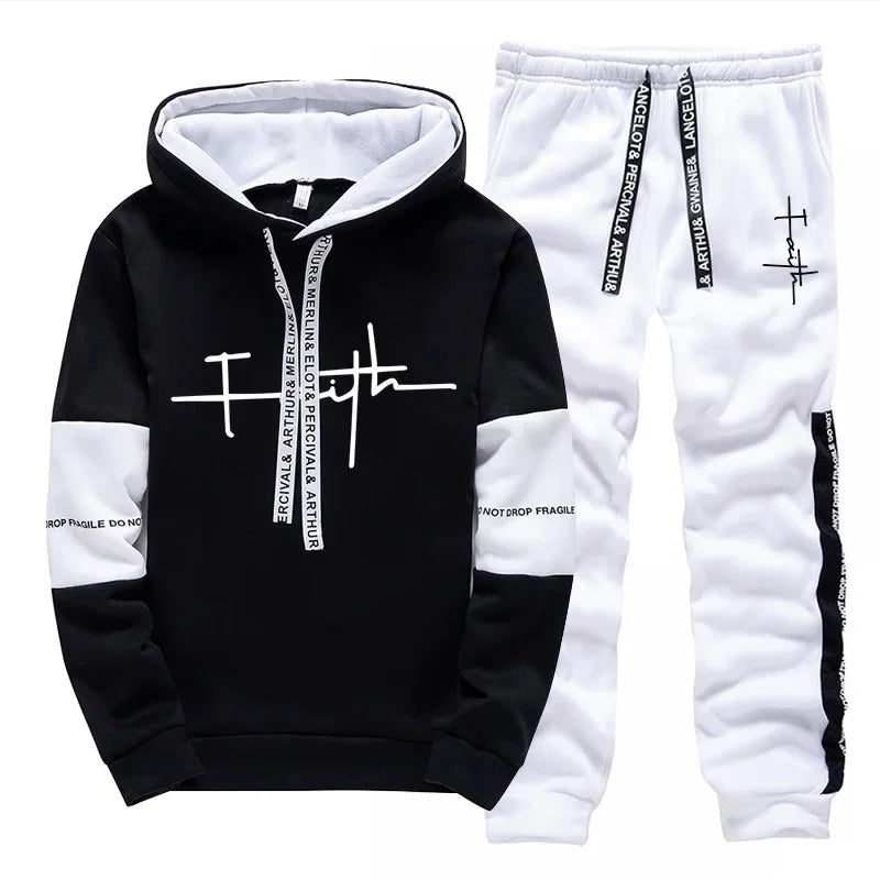 Autumn Winter Hoodies Sweatshirts for Men Versatile Sweatpants Fashion High Quality Sports Sportswear Comfortable Daily Dressing - SMSB 66